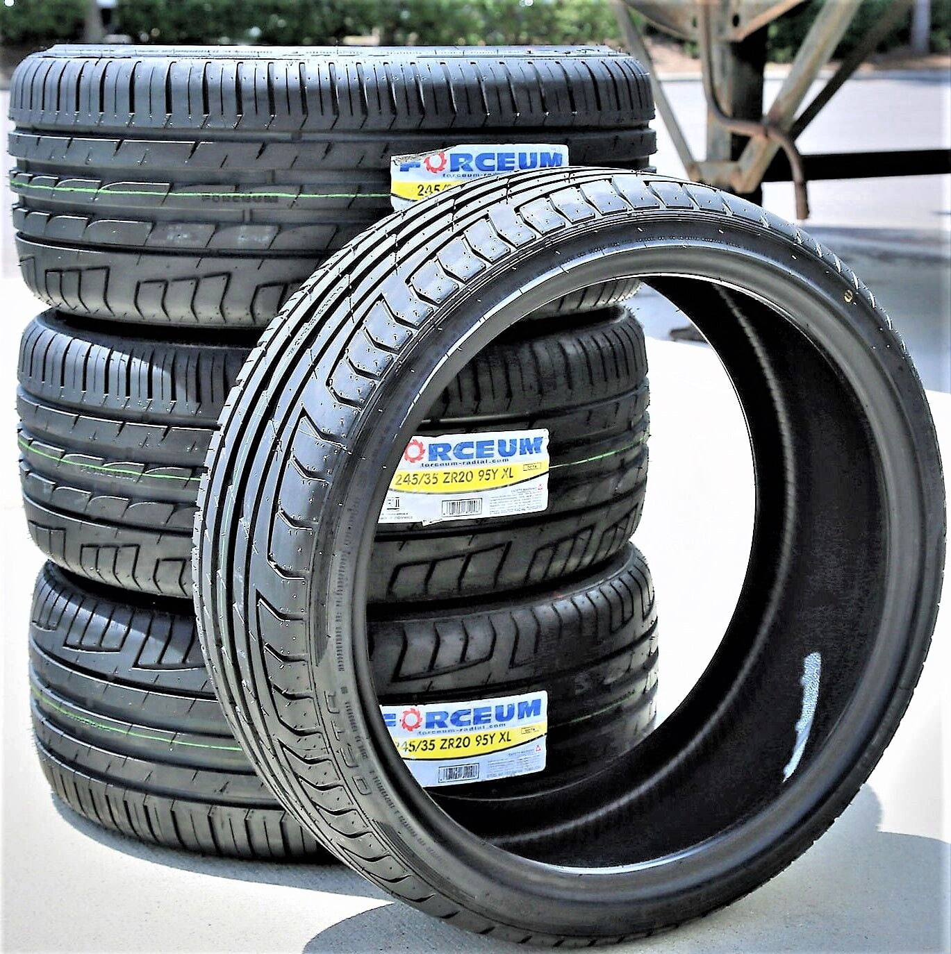 A set of 4 (four) 245/35R20 ZR 95Y XL A/S performance tires suitable for: 2017-19 Mercedes-Benz E300 4Matic, 2010-16 BMW 528i base