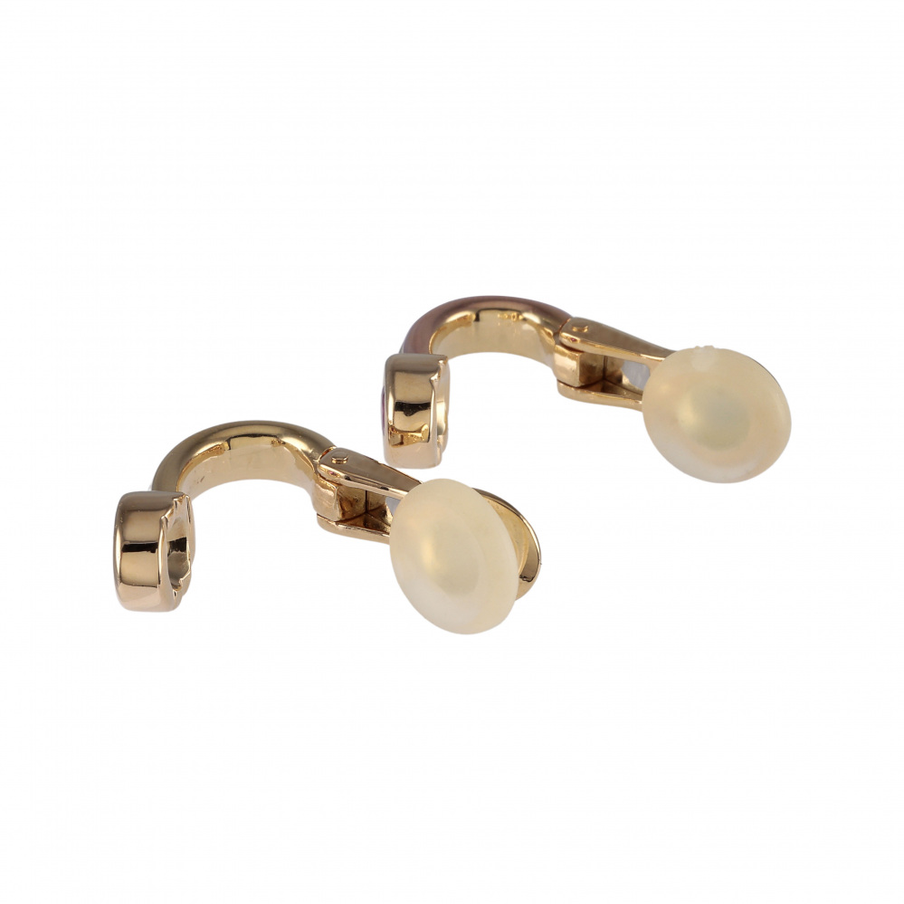 Cartier Trinity Earrings Tri-Gold Ruby