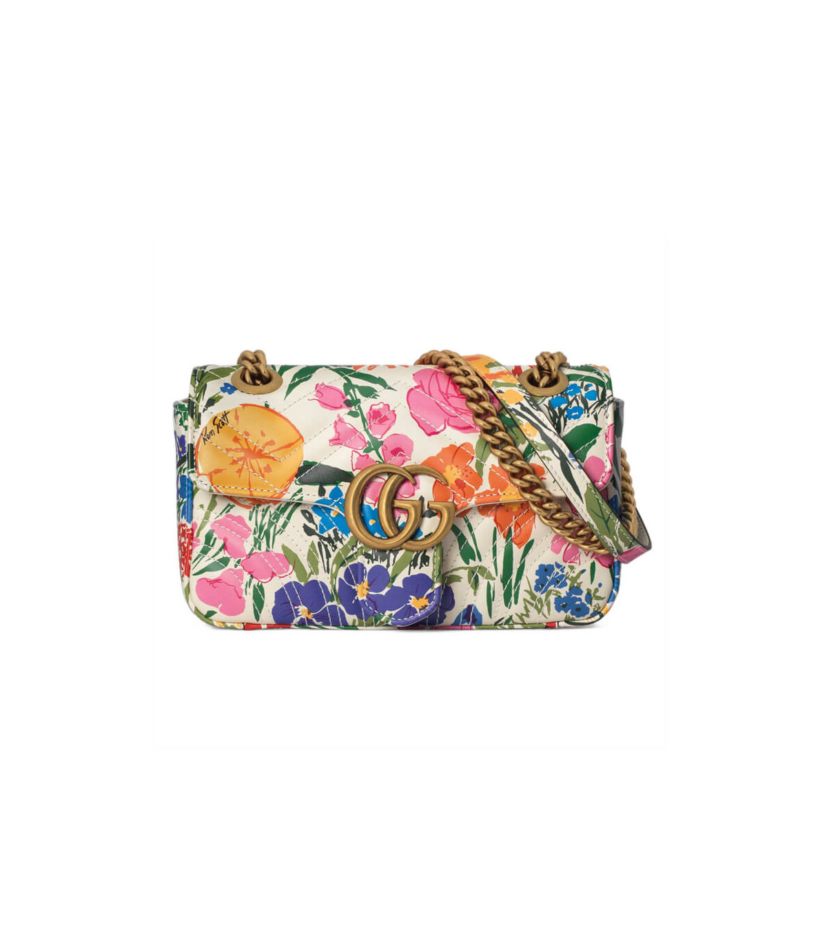 Gucci GG Marmont Ken Scott Print Mini Shoulder Bag