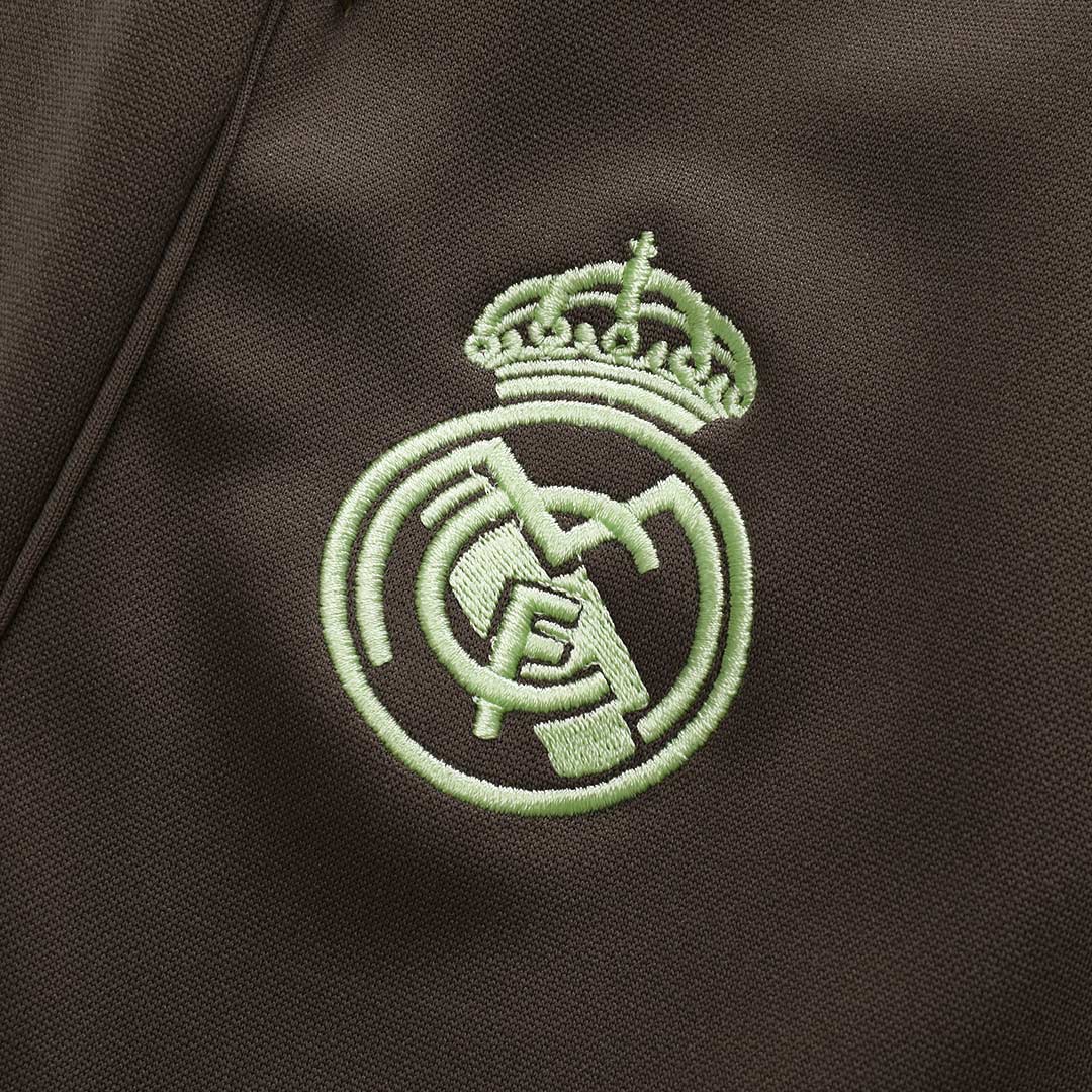 Real Madrid 1/4 Zip Tracksuit 2025/26 Green