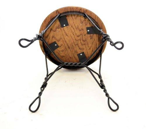 Wrought Iron Ice Cream Parlor Stool Small-12.5 Inches High x 11 38 I