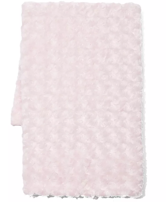 Tendertyme Baby Girls Curly Plush Blanket With Nunu, 2 Piece Set