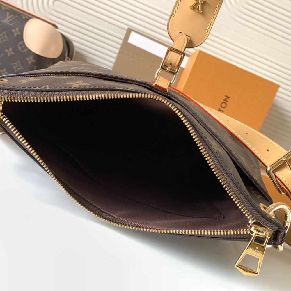[Premium Quality] – Louis Vuitton Odéon MM Monogram Natural 12.2 Inches M45355