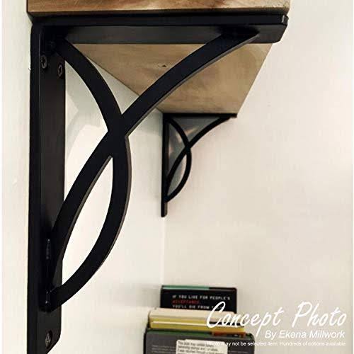 Tristan Wrought Iron Bracket Antiqued Pale Gold 1 1/2x22W x 10x22D x 12x22H - (Single Center Brace)