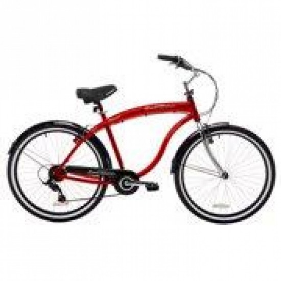 26″ Del Rio Men’s Cruiser Bike, Red