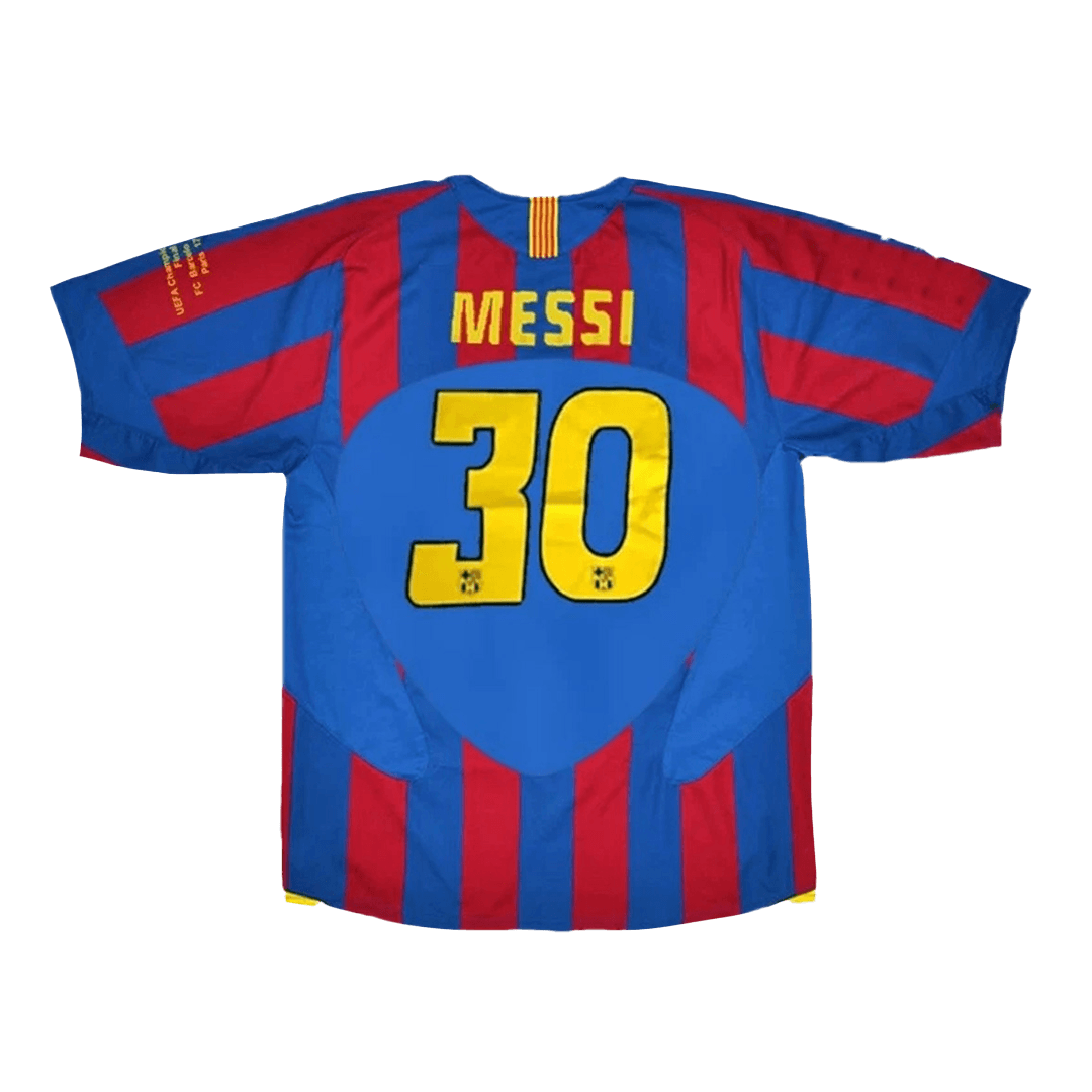 Retro Soccer Jersey MESSI #30 Barcelona Home 2005/06 - UCL Final - UCL