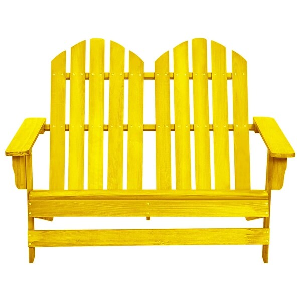 vidaXL 2Seater Patio Adirondack Chair Solid Wood Fir