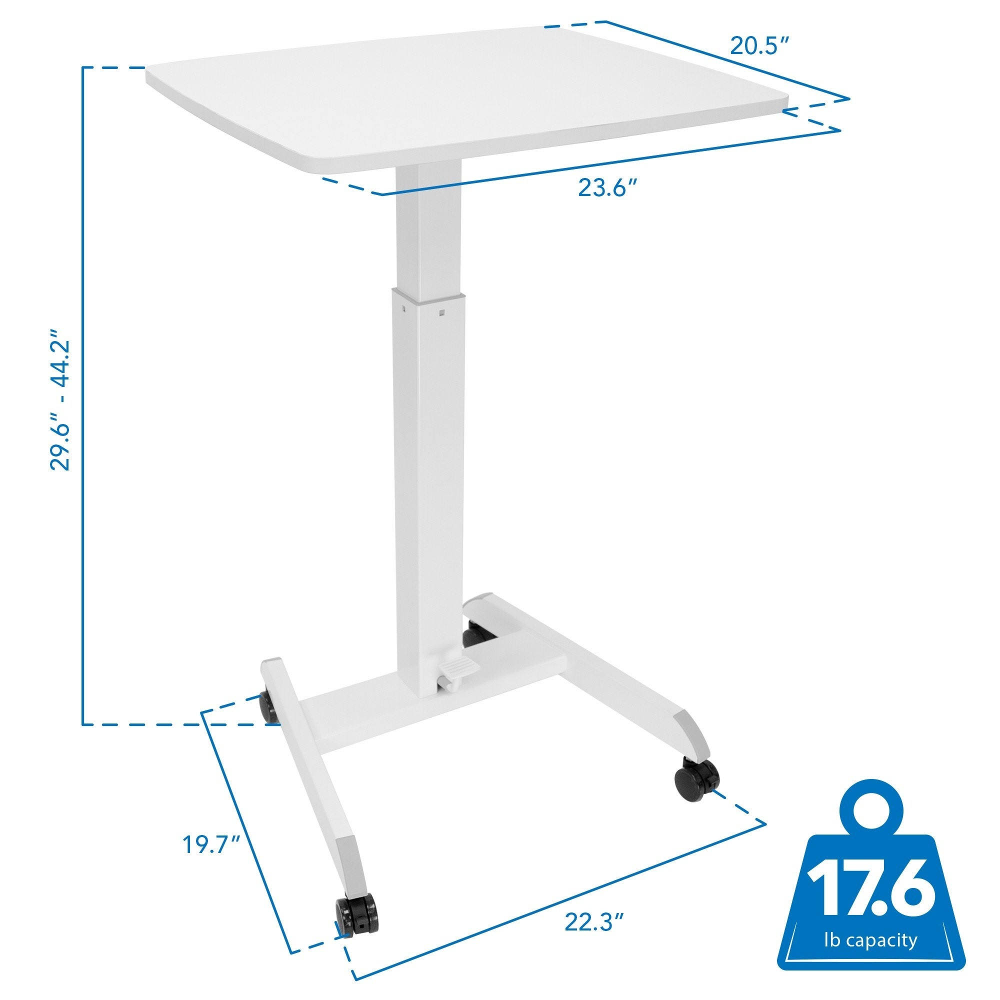 Mount-It! Adjustable Rolling Laptop Desk