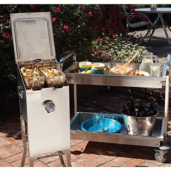 bayou-classic-4-Gallon Bayou Fryer Stainless Steel