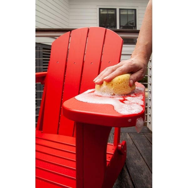 Leisure Line Recycled Plastic Folding Adirondack Chair