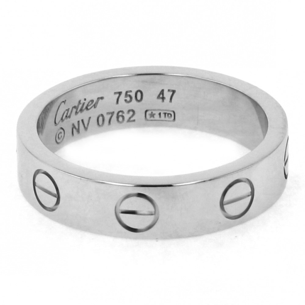 Cartier Love Ring 18K White Gold Diamond