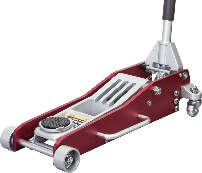 Torin Aluminum Low-Profile Floor Jack – 3-Ton Capacity, Lightweight Garage Jack for Low-Clearance Vehicles