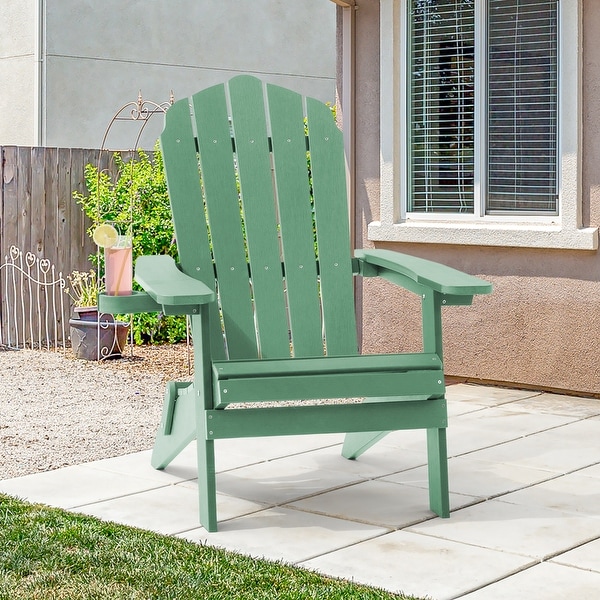 AOOLIMICS Patio Folding Adirondack Chairs Fire Pit Chair