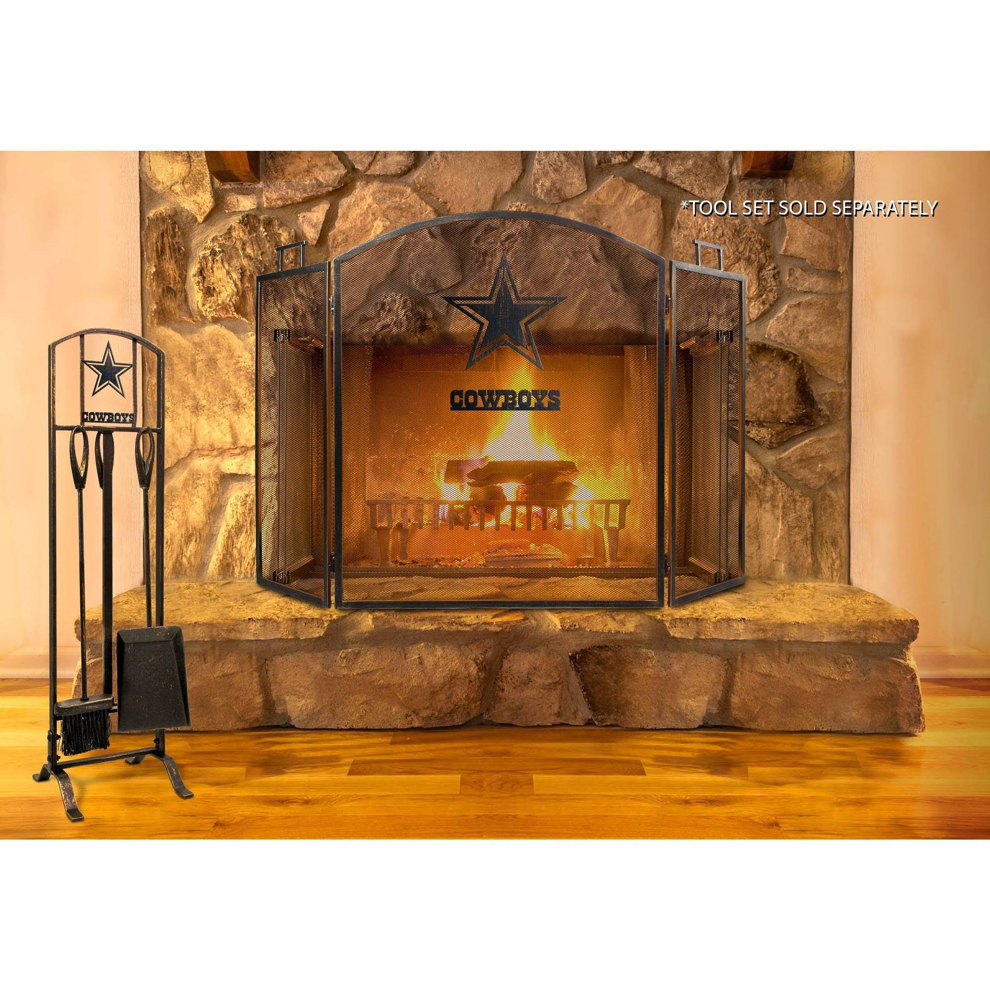 Imperial Brown Dallas Cowboys Fireplace Screen