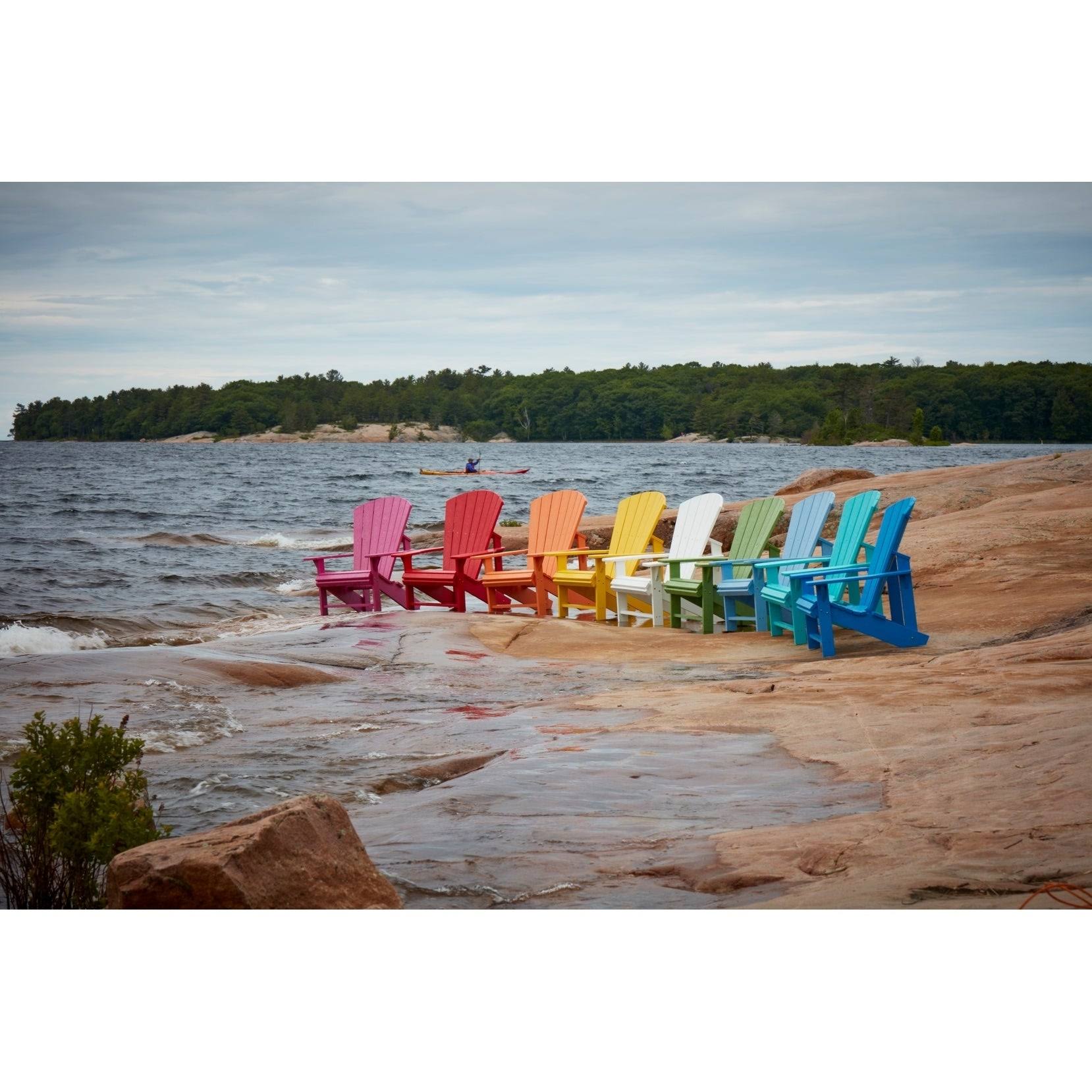 CR Plastic Generations Adirondack Chair in Aqua