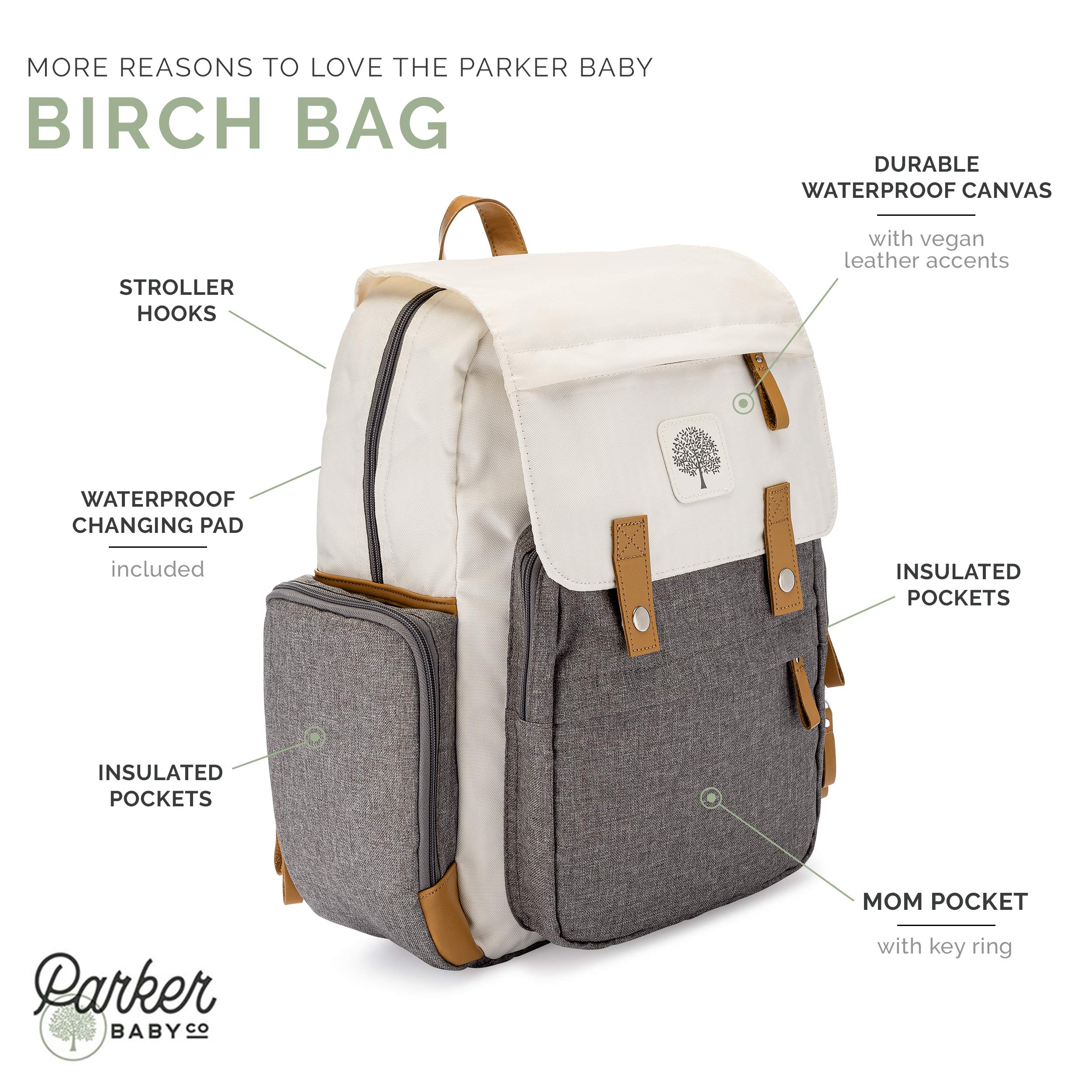 Parker Baby Diaper Backpack Insulated