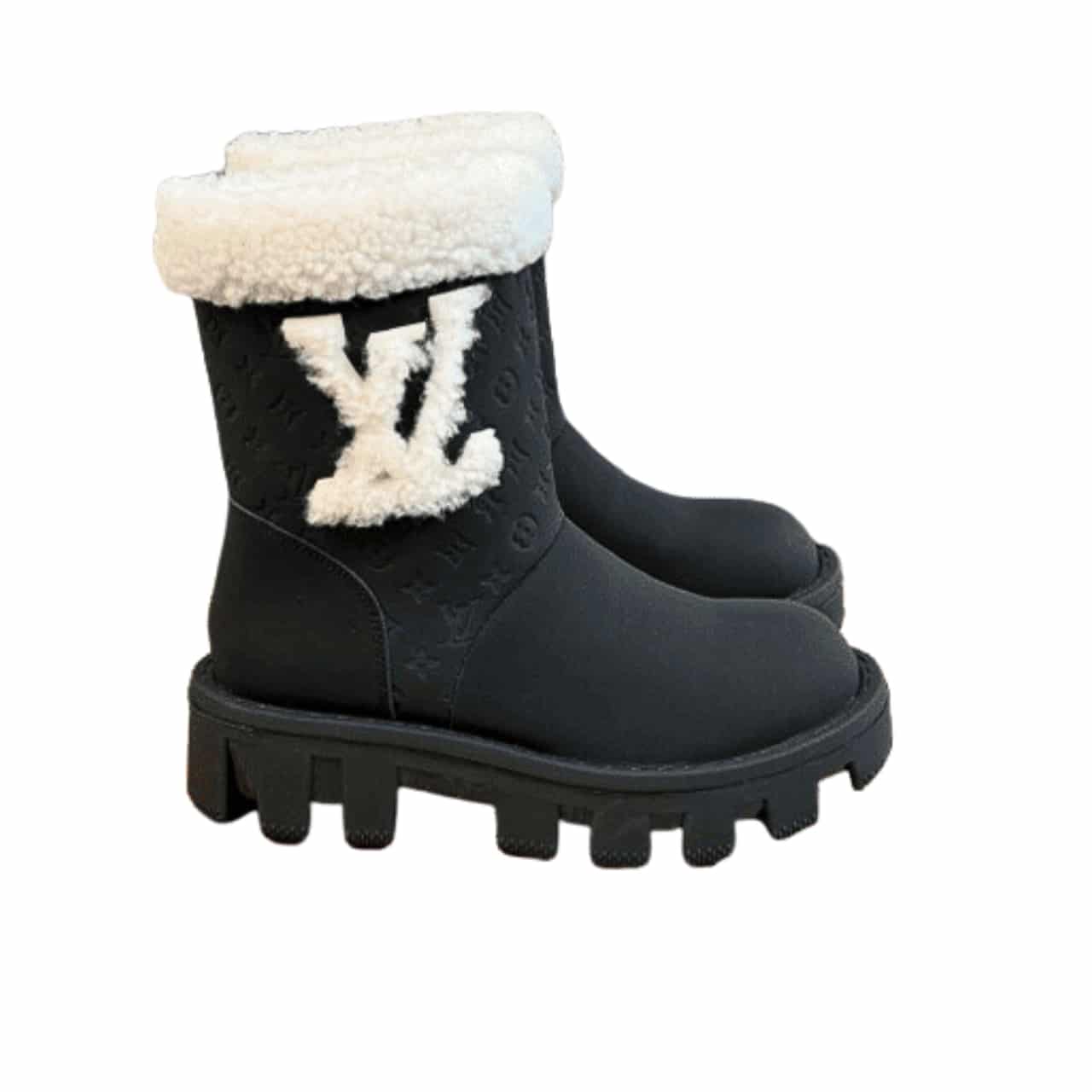 Louis Vuitton Ankle Boots In Bronze Black