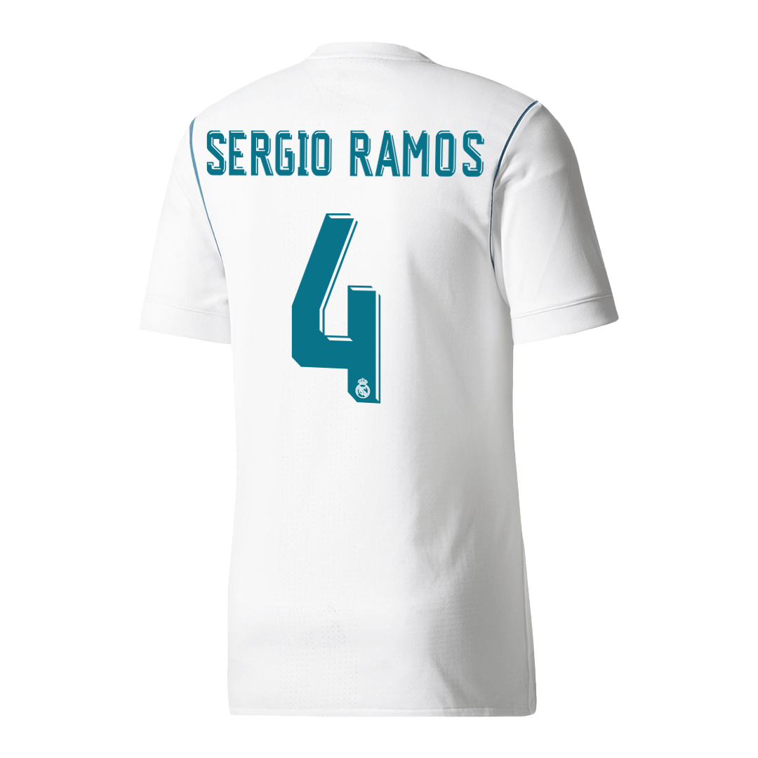 Retro Soccer Jersey SERGIO RAMOS #4 Real Madrid Home 2017/18