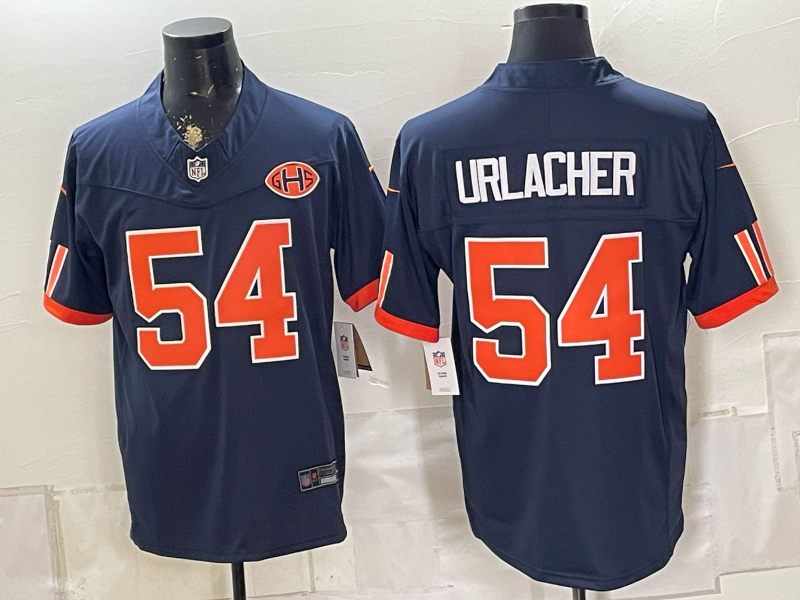 Men's Chicago Bears Brian Urlacher #54 Navy 2026 Rivalries Collection Game Jersey