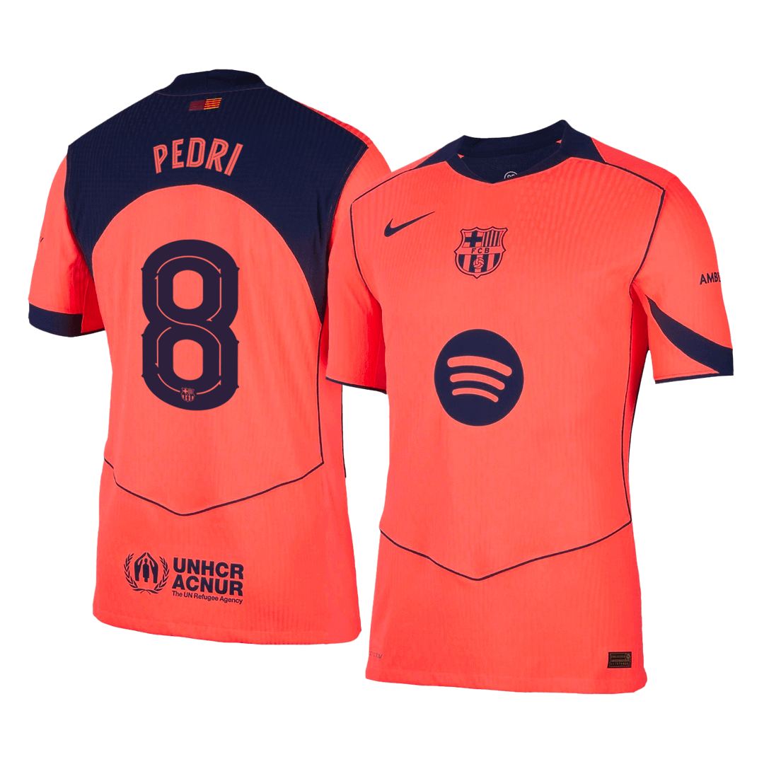 PEDRI #8 Barcelona Third Away Player Version Jersey 2025/26 - UCL