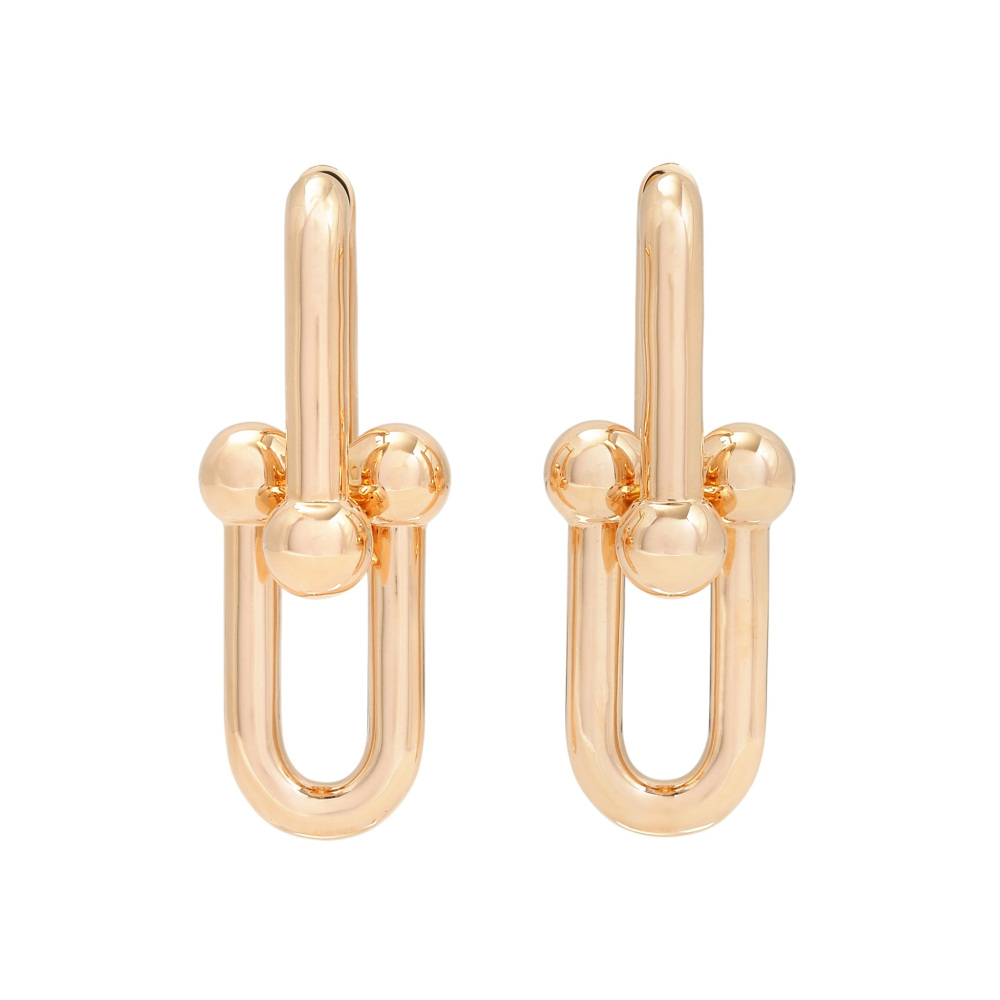 Tiffany & Co. Hardware Link Earrings 18K Rose Gold 68533678