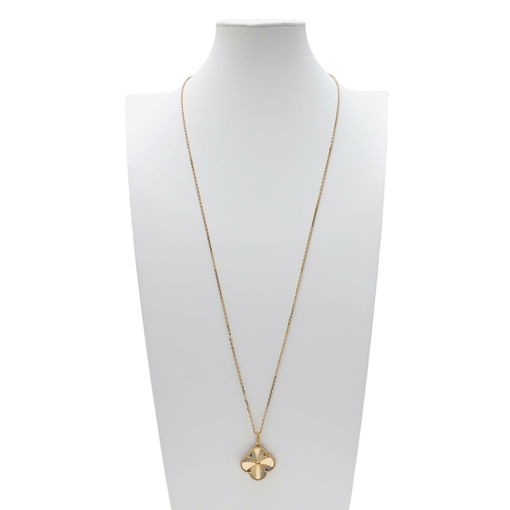 Van Cleef & Arpels Magic Alhambra Necklace 1 Motif 18K Yellow Gold VCARP4KO00