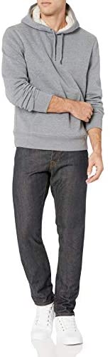 Men's Sherpa-Lined Pullover Hoodie Sweatshirt