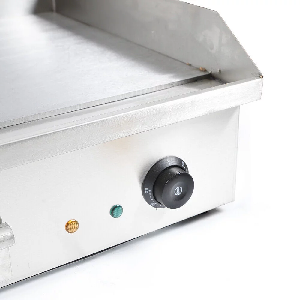 Miumaeov 29inch Commercial Electric Countertop Griddle Stainless Steel Flat Top Grill BBQ Hot Plate 50°C to 300°C Adjustable 4400W 110V