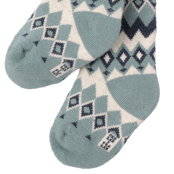 Topomini Pure Collection Baby Frottee-Strumpfhose mit Norweger-Muster