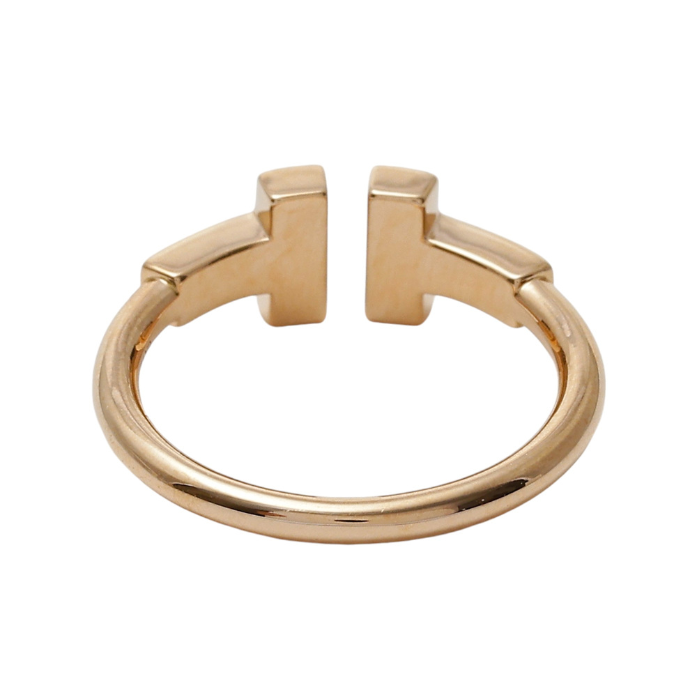 Tiffany & Co. Tiffany T Diamond Wire Ring 18K Rose Gold 60147323