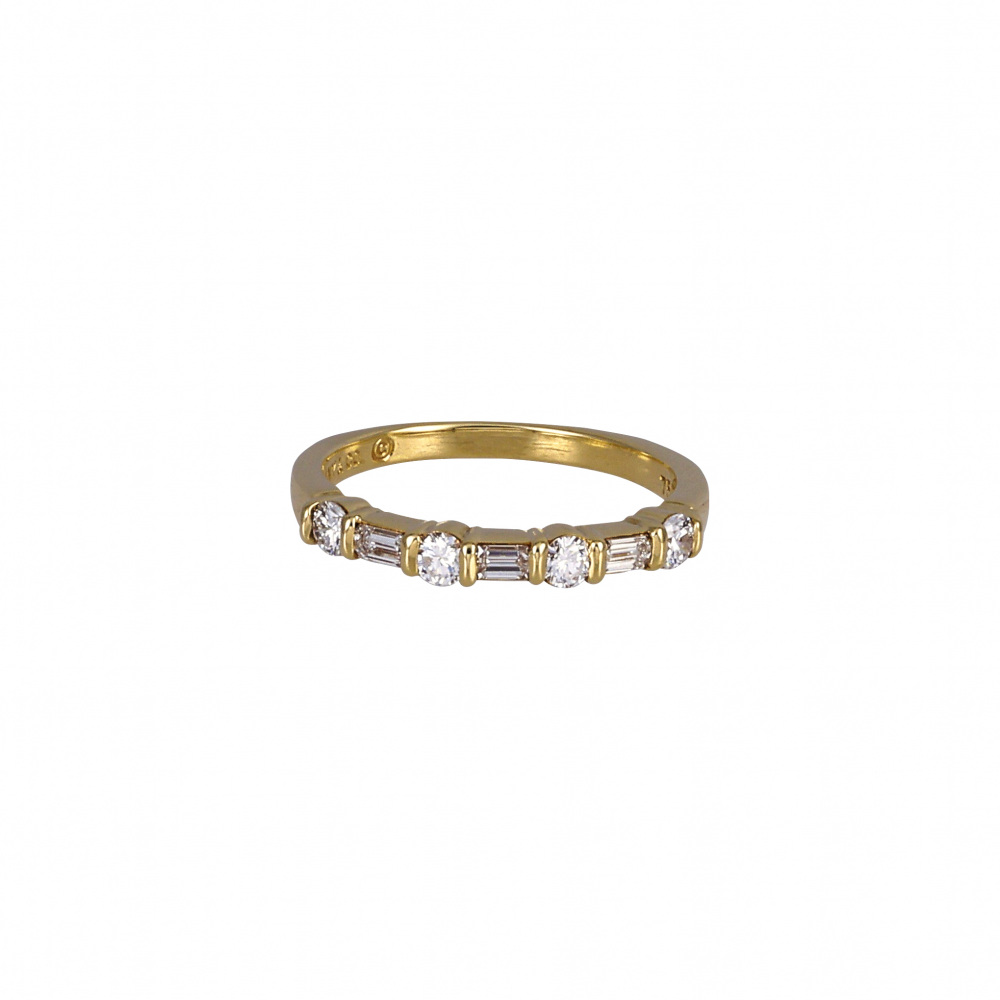 Tiffany & Co. Tiffany Bucket Diamond K18YG Yellow Gold Ring