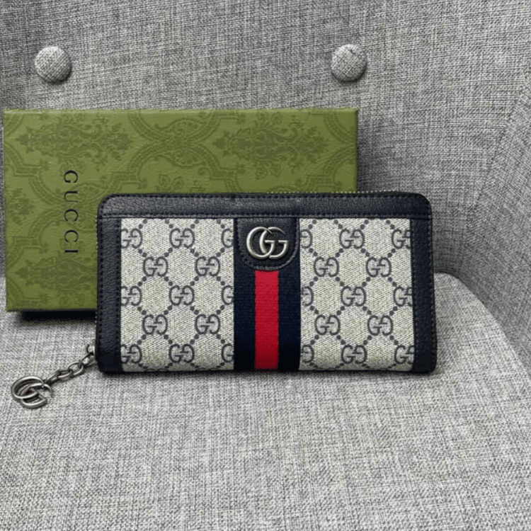Gucci Ophidia Zip Around Wallet 19.2.0 Inches Brown 523154 96LWG 8745