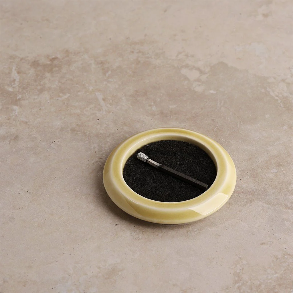 Round Seto Incense Tray
