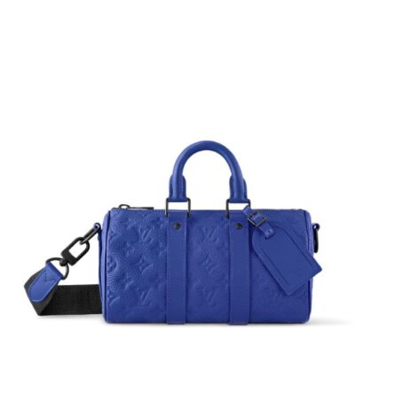 Louis Vuitton Keepall Bandoulieeere Blue 25Cm M23129