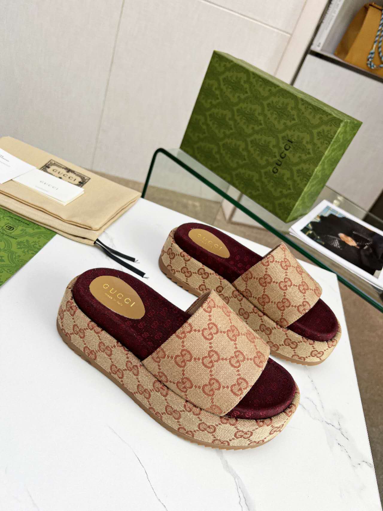 Gucci slipper 6 centimeters high - cnluxepick