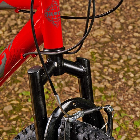 Hardtail Mountain Bike, Stone Mountain 24-26 inch 21-Speed, Lightweight, Gloss Red (74808)