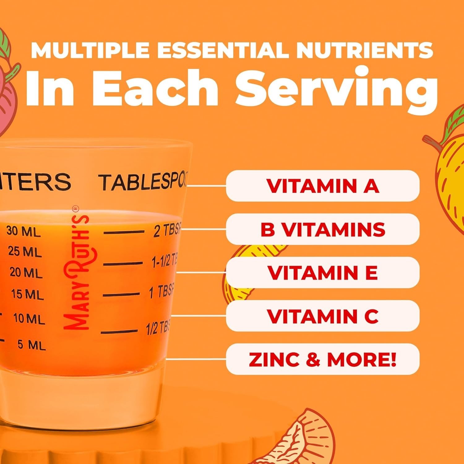 Liquid Multivitamin+Hair Growth | Thicker Hair & Facial Wrinkles in Women | Biotin 10000mcg | Hair Growth Supplement | Skin Care | Age 18+ | 30 Fl Oz