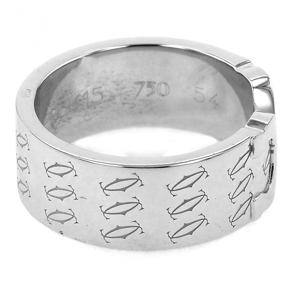Cartier 2C C Duling #54 Ring 18K White Gold