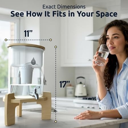 Alkaline Water Purification Unit, White, Plastic, pH001 Filter Included, Convenient Anti-Slip Design