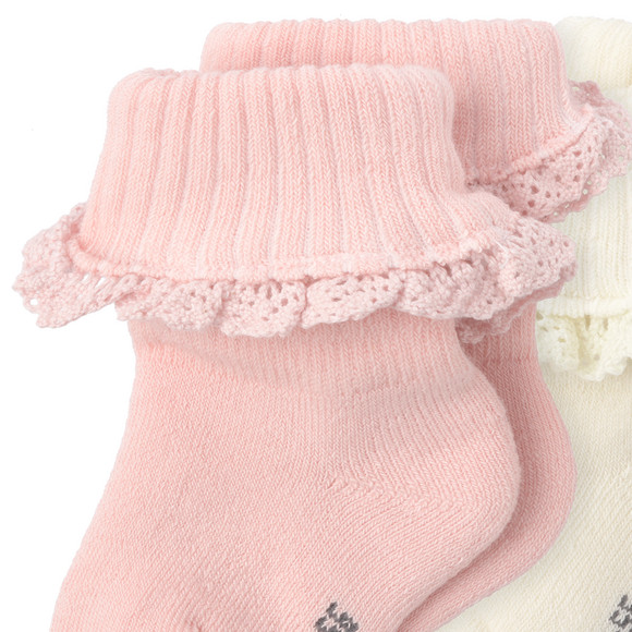 Topomini Pure Collection 2 Paar Newborn Socken mit Rüschen