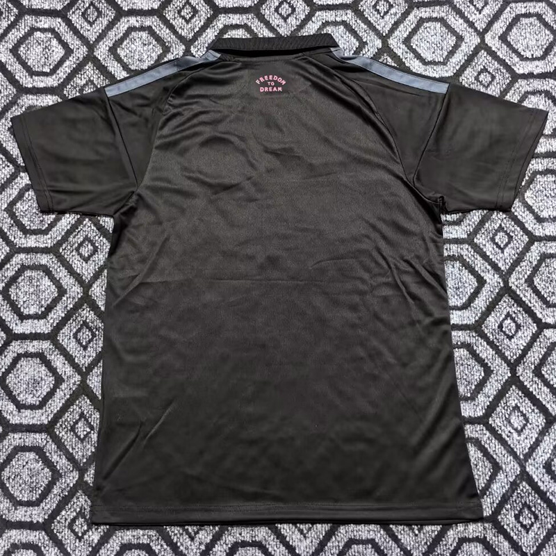 25-26 Inter Miami Black Polo Short Sleeve