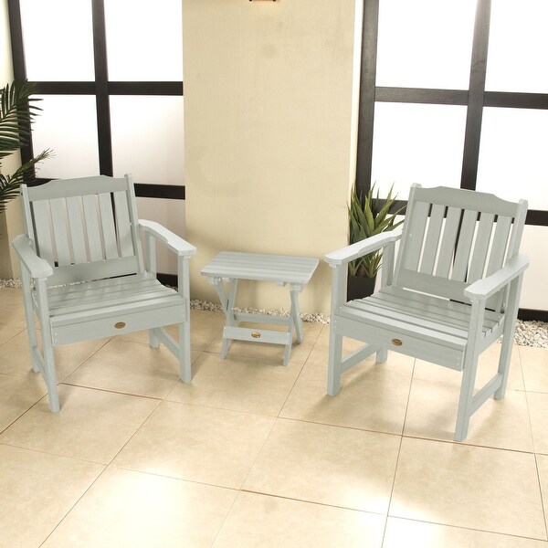 Garden Chairs and Folding Side Table (3piece Set)