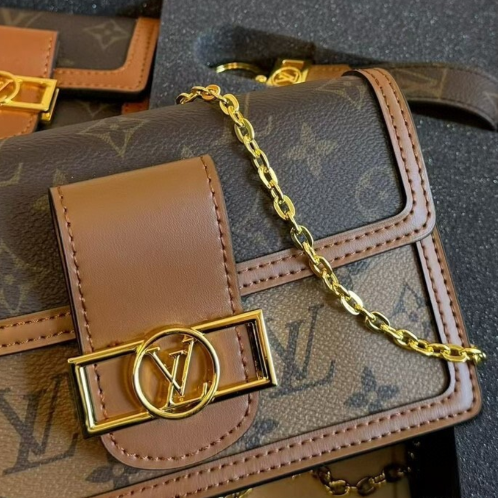 Louis Vuitton Dauphine Mm Brown 9.8 Inches M45958