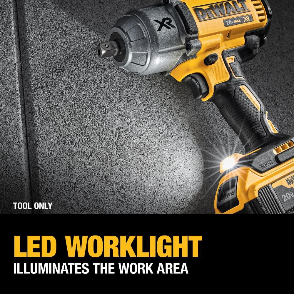 DEWALT 20V MAX XR 1/2″ Impact Wrench with Detent Pin Anvil Bare Tool DCF899B