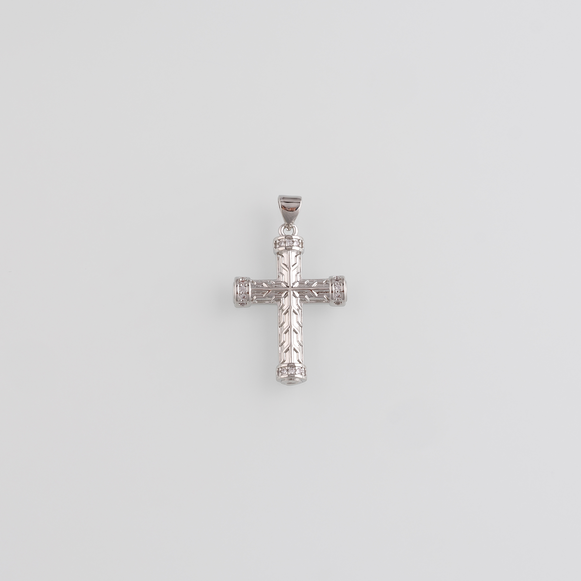 18K Gold Filled Cross Pendant,CZ Micro Pave Cross Charm Earrings Necklace for DIY Jewelry Making Supply