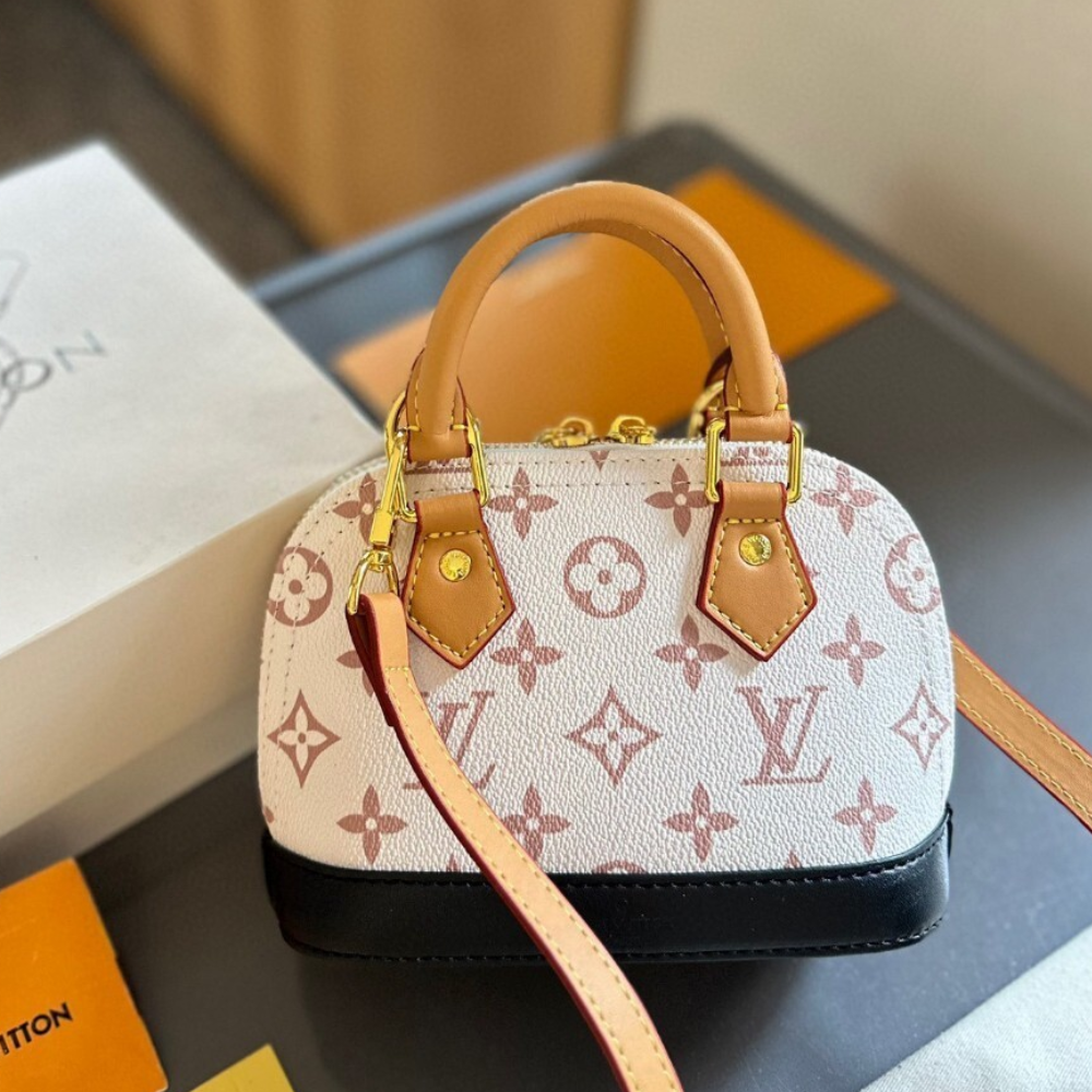 Louis Vuitton Nano Alma Other Monogram Beige 7.1 Inches M46895