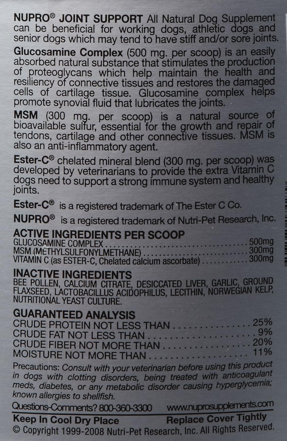 Nupro (20 lbs Joint Support for Dogs