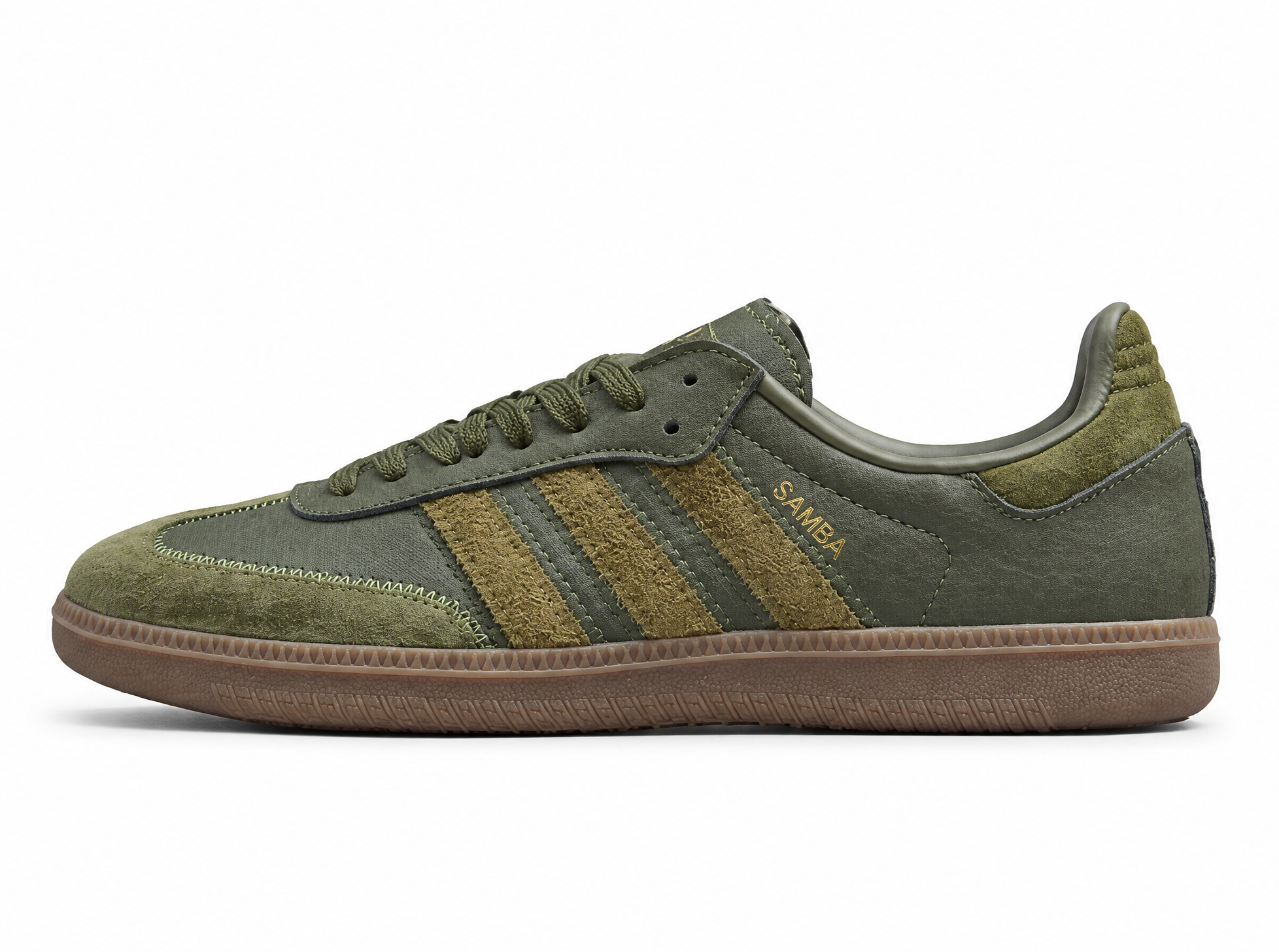Adidas Samba Og Ft Shoes Night Cargo/Gold Metallic BD7526