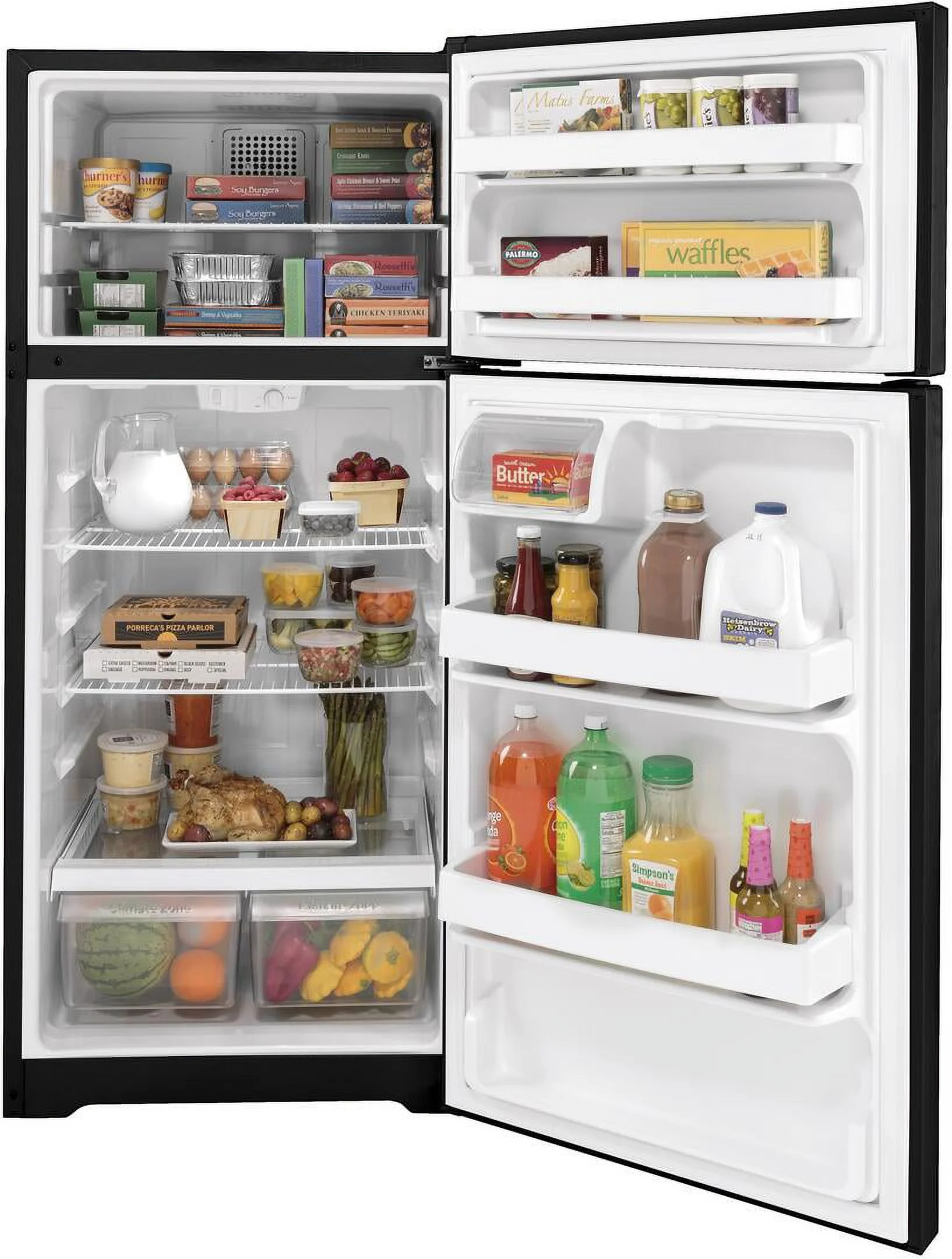 GE APPLIANCES GTE17DTNRBB  TOP FREEZER FREESTANDING REFRIGERATOR Bisque