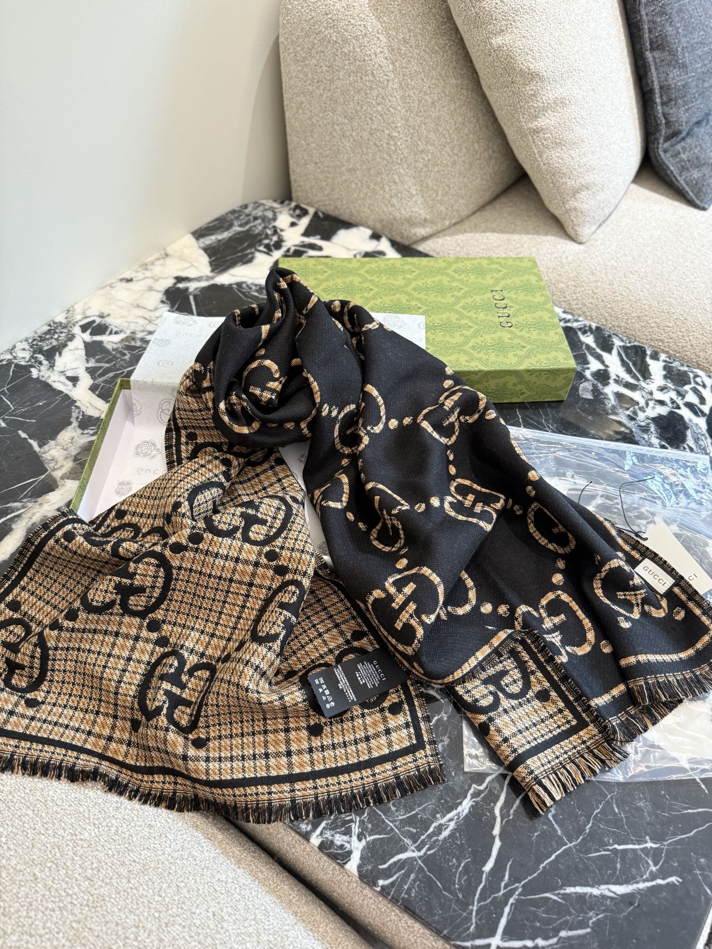 Gucci Plaid Scarf - cnluxepick